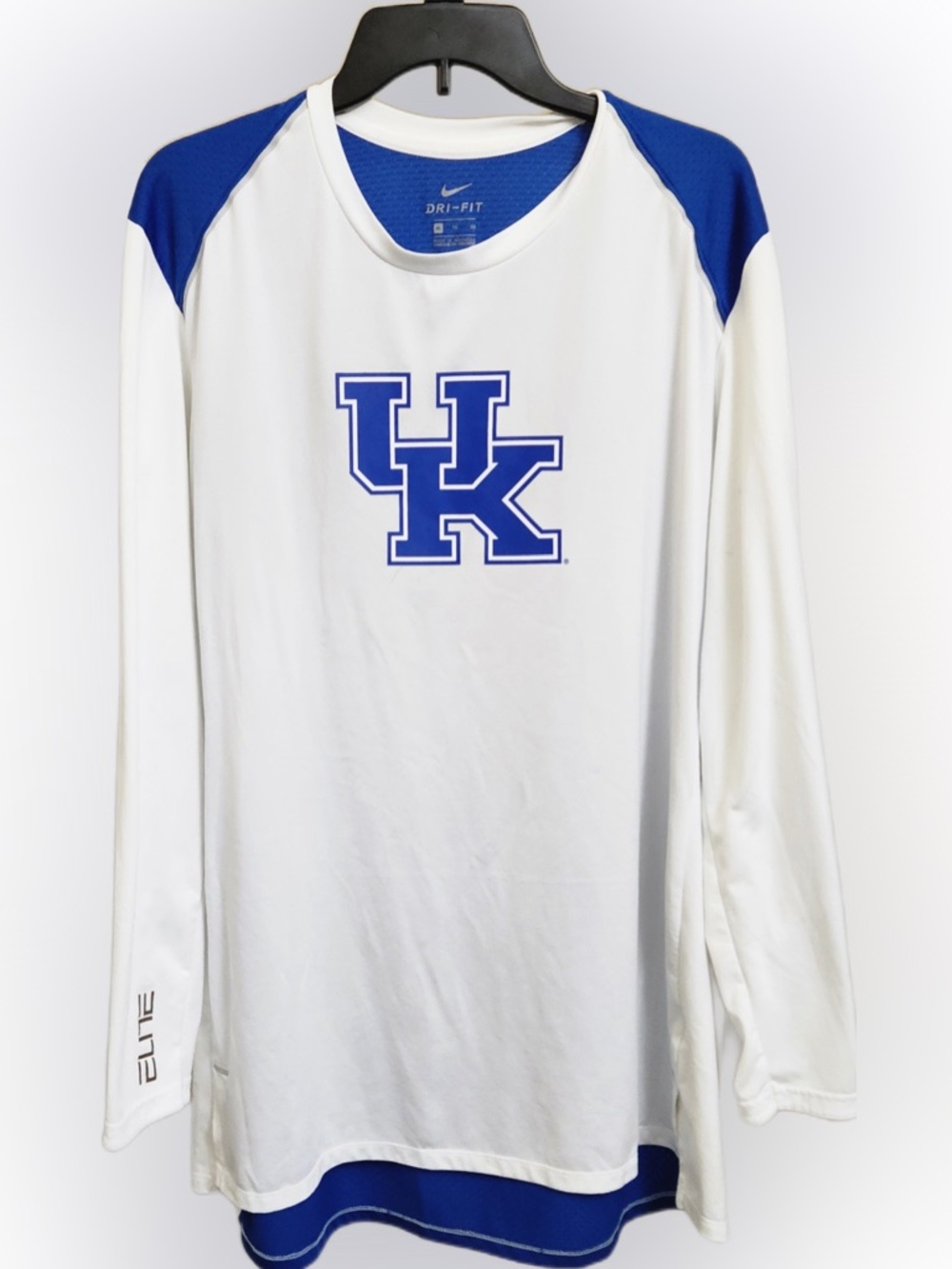 Men's Nike Elite Dri Fit Univ Of Kentucky Long Sleeve Basketball Warm Up Size XL